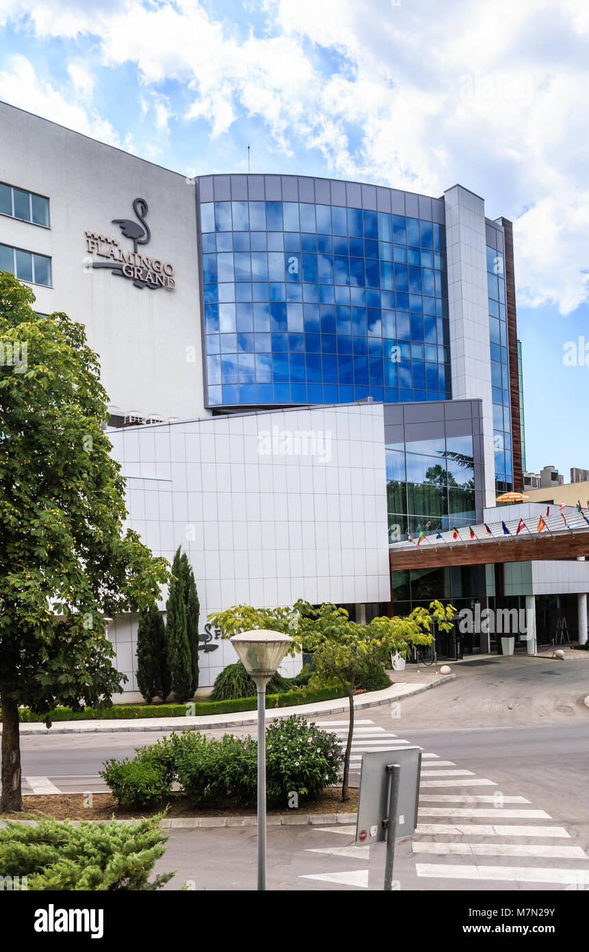 Bulgaria, Black Sea Coast, seaside resort Albena, fasad of Flamingo