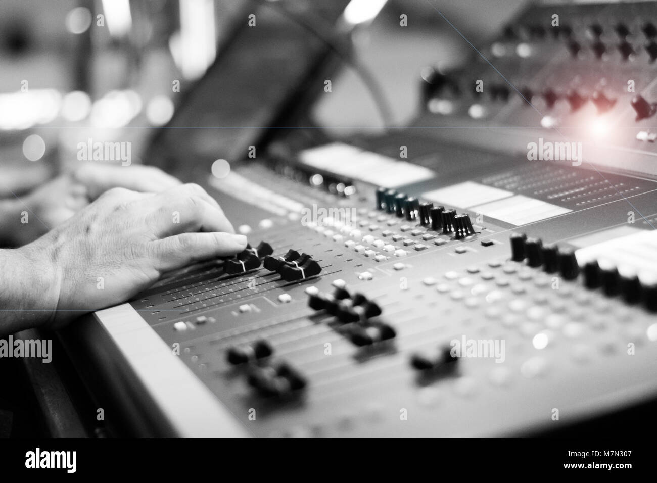 Low saturation music audio equipment Stock Photo