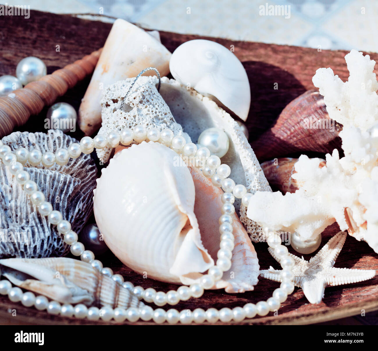 Pearl in clam shell real hi-res stock photography and images - Alamy