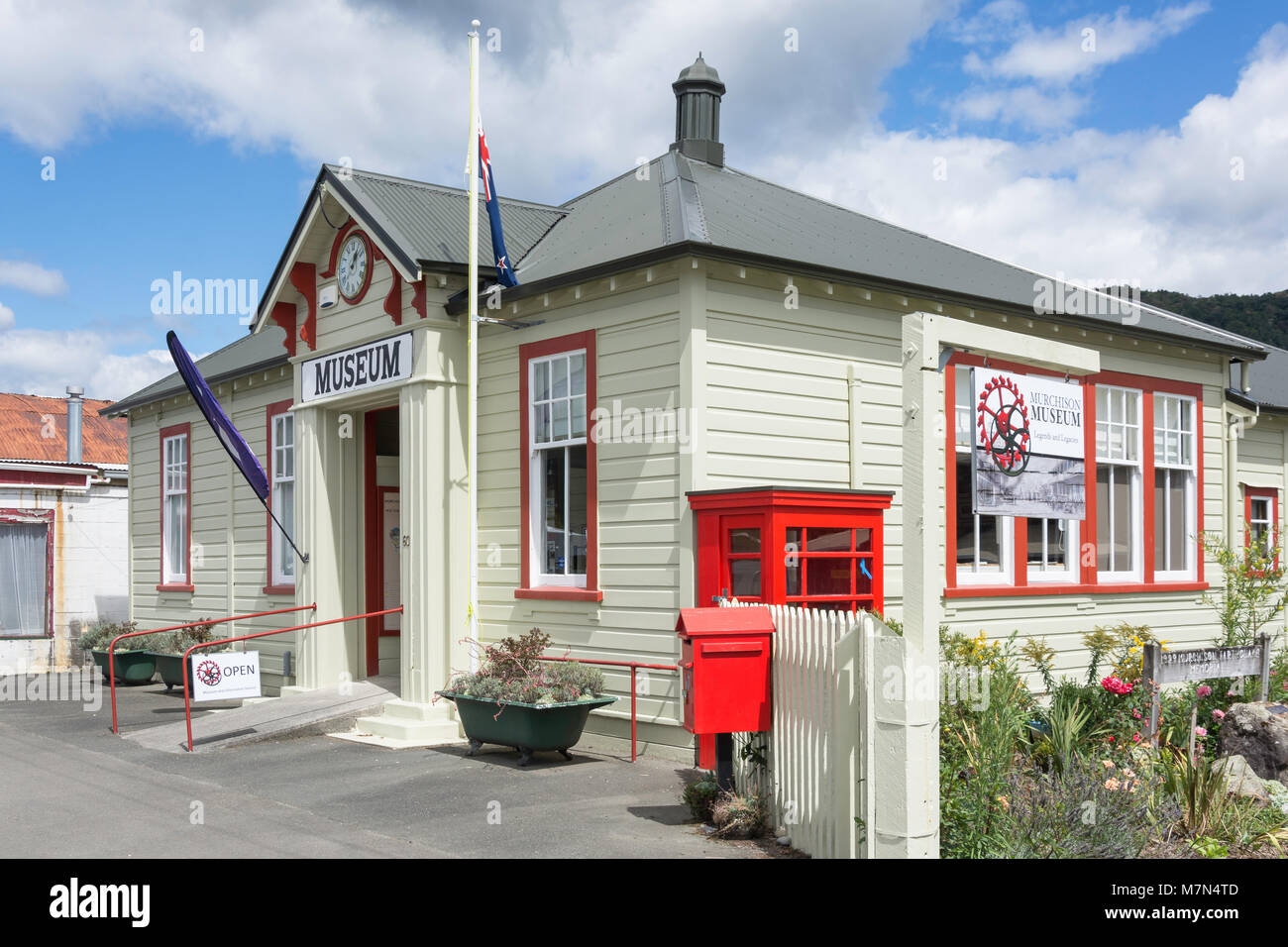 Murchison Historical & Museum Society, Fairfax Street, Murchison, Tasman Region, New Zealand Stock Photo