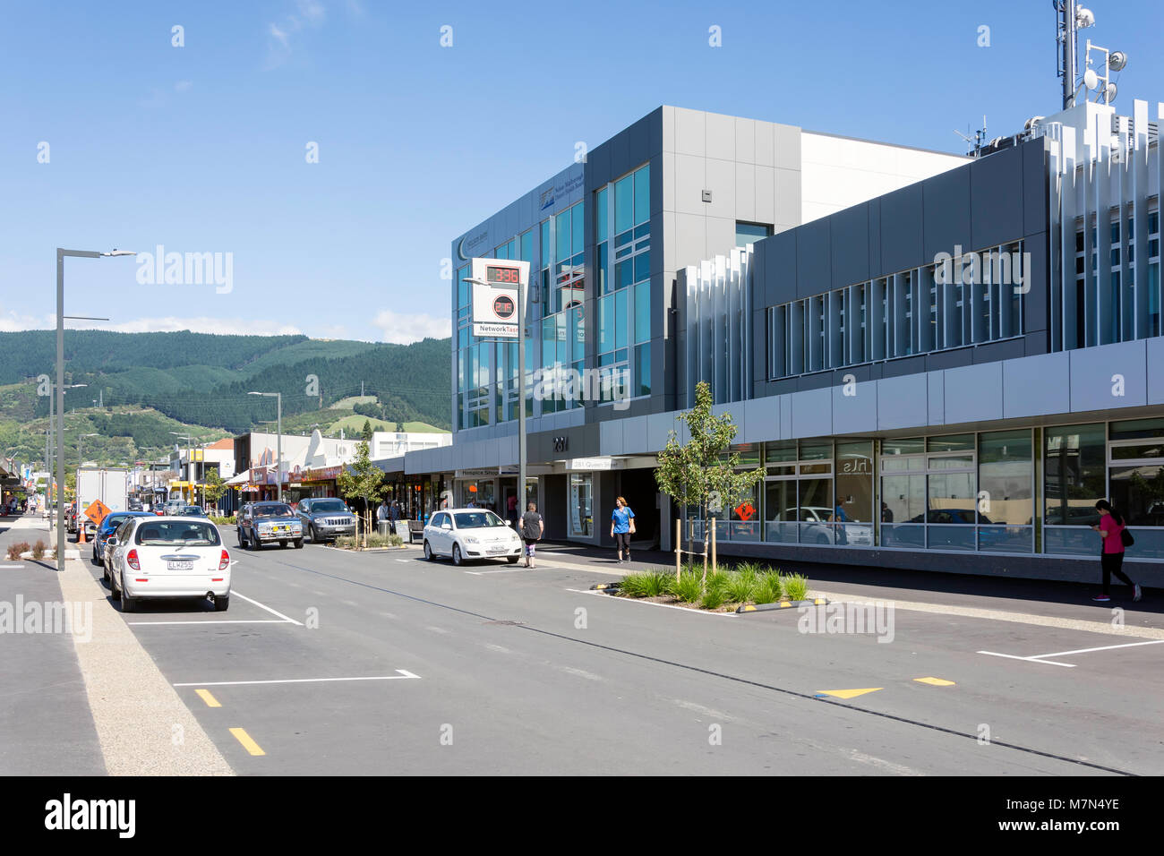 Queen Street, Richmond, Tasman District, New Zealand Stock Photo
