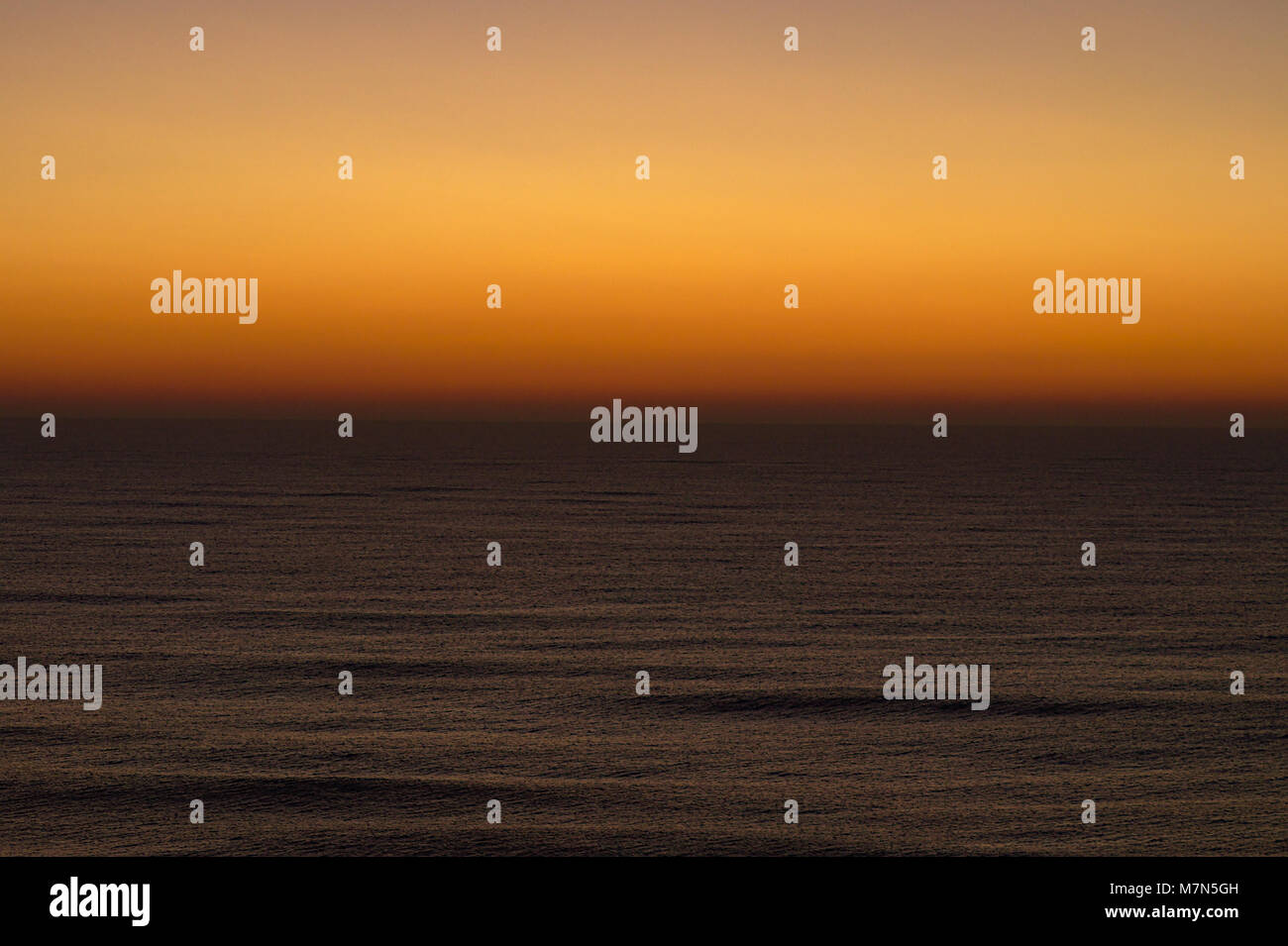 Beginning of Sunrise on Atlantic Ocean Stock Photo - Alamy