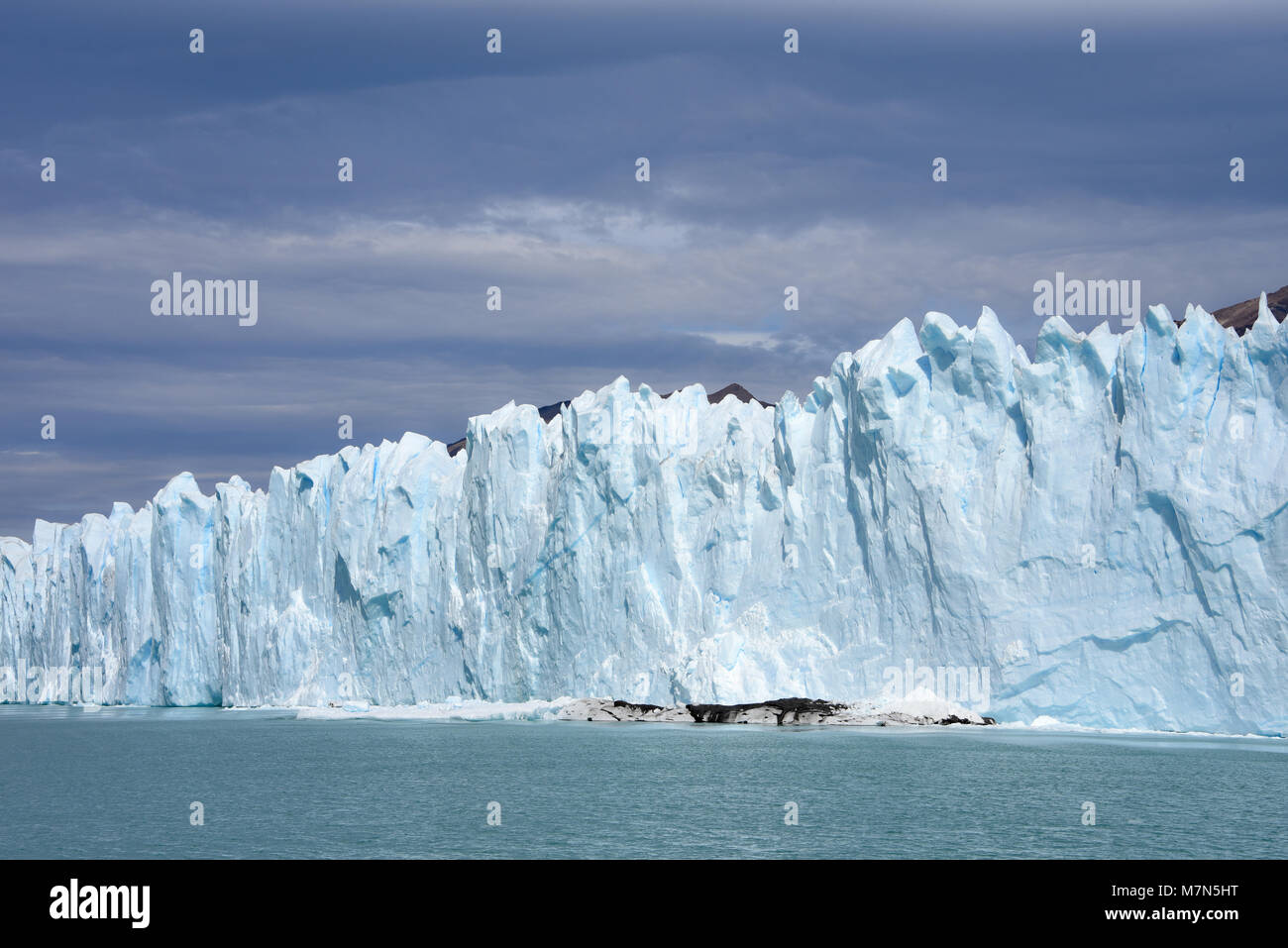 Perito Moreno Glacier on Lago Argentino, El Calafate, Parque Nacional Los Glaciares, Patagonia, Argentina, South America Stock Photo
