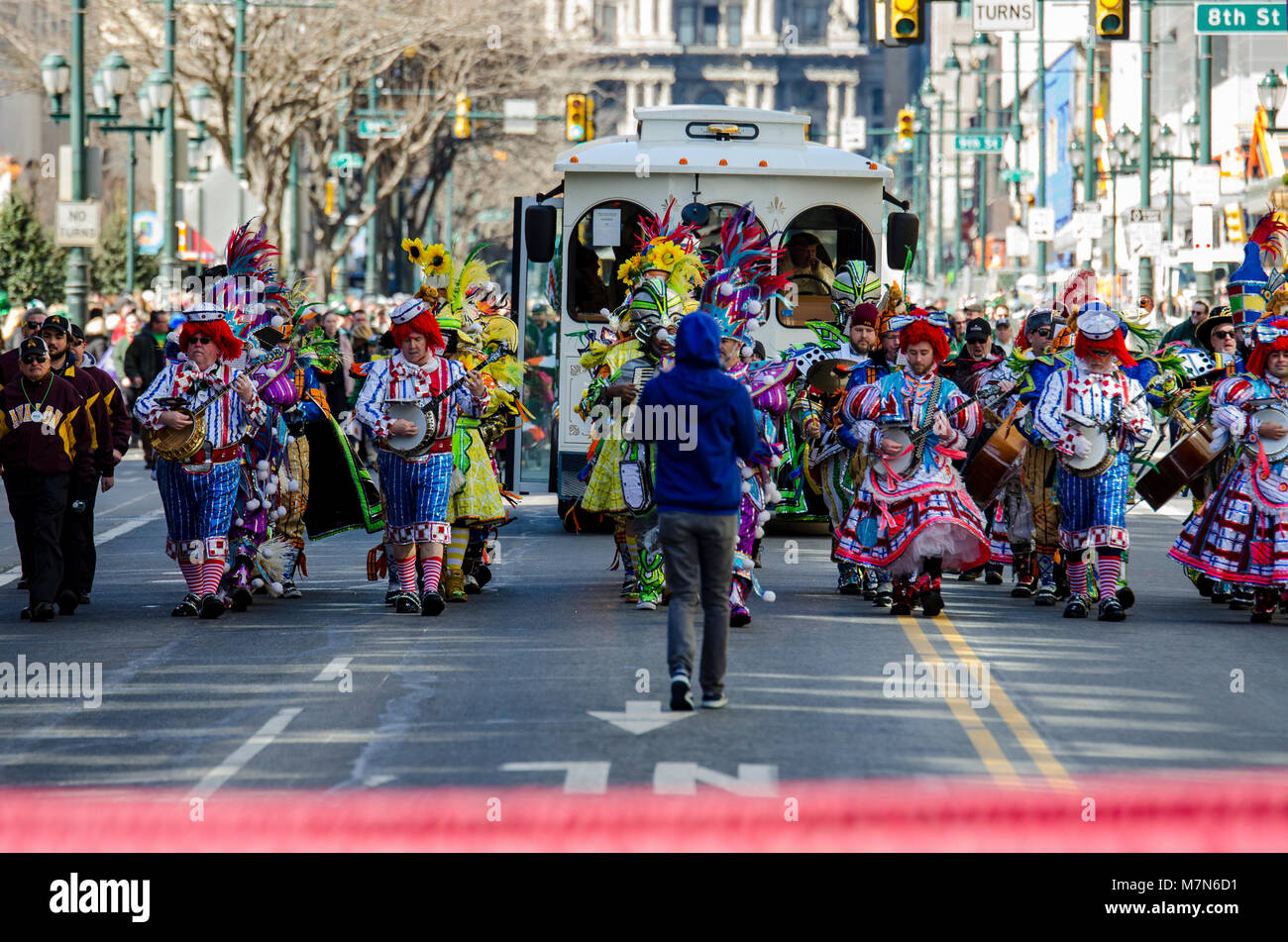 Hundreds lined Philadelphia's streets to celebrate the annual St