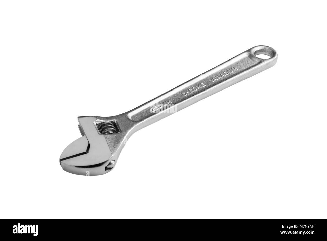 Adjustable Wrench Isolated on White Background Stock Photo - Alamy