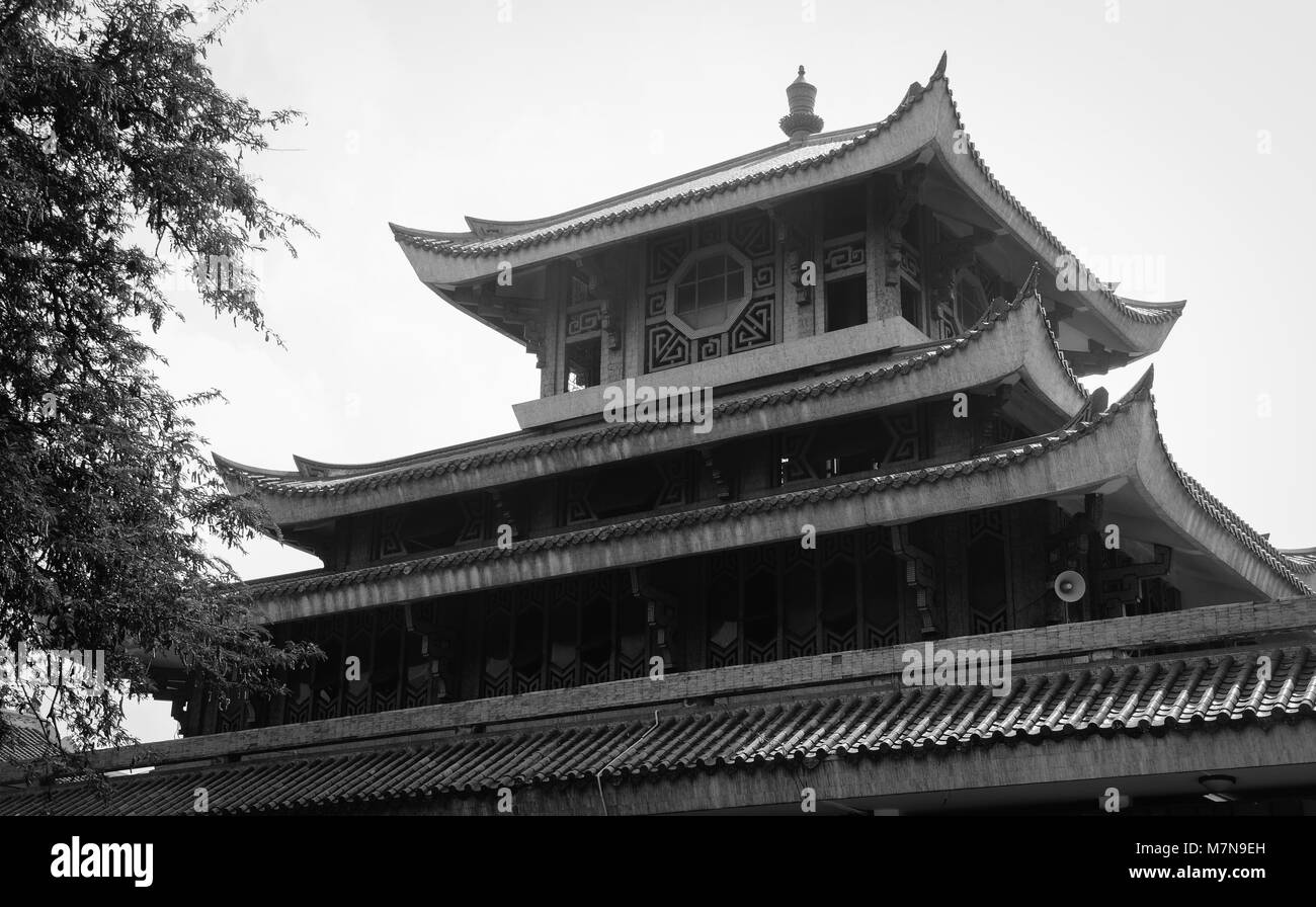 Ancient Buddhist temple in An Giang, Mekong Delta, Vietnam. Stock Photo