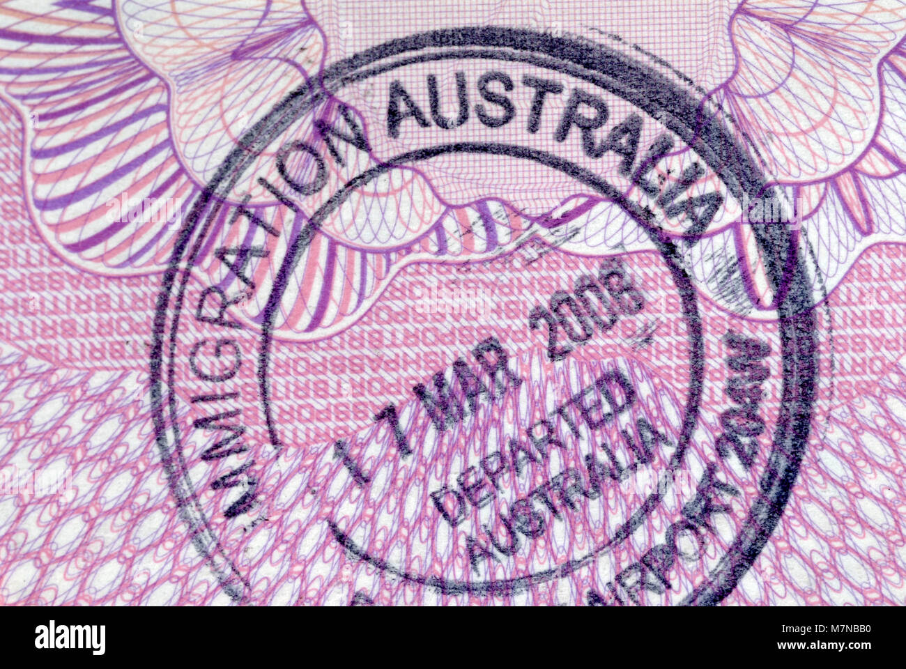 Australia passport stamp hires stock photography and images Alamy