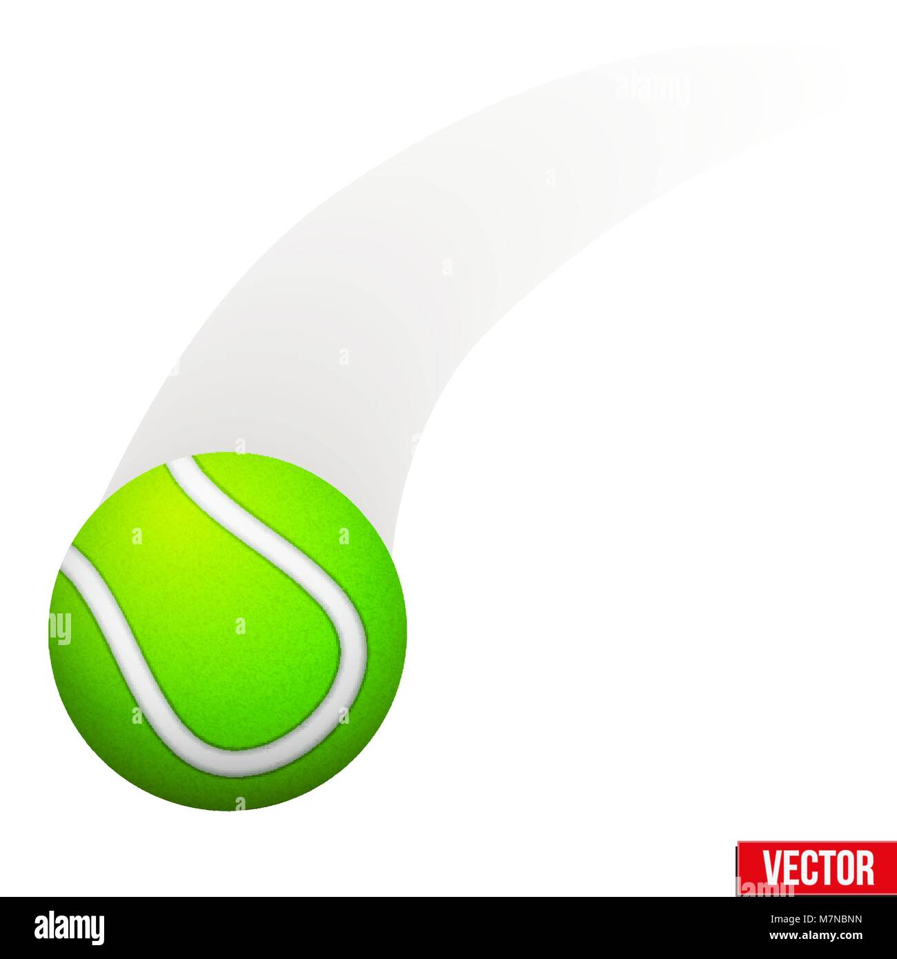 Vector illustration of moving tennis ball Stock Vector