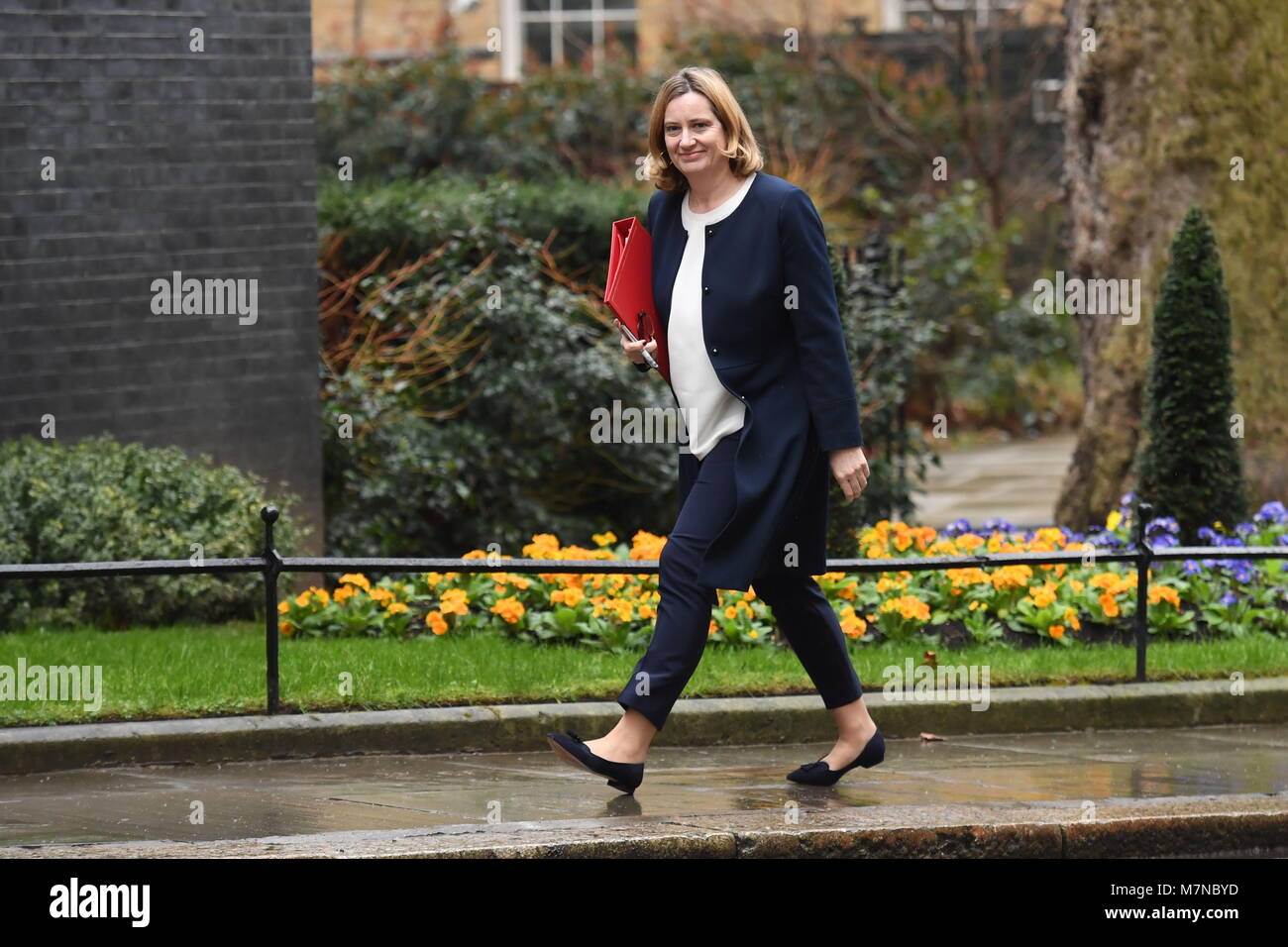 Home Secretary Amber Rudd arrives in Downing Street, London after the ...