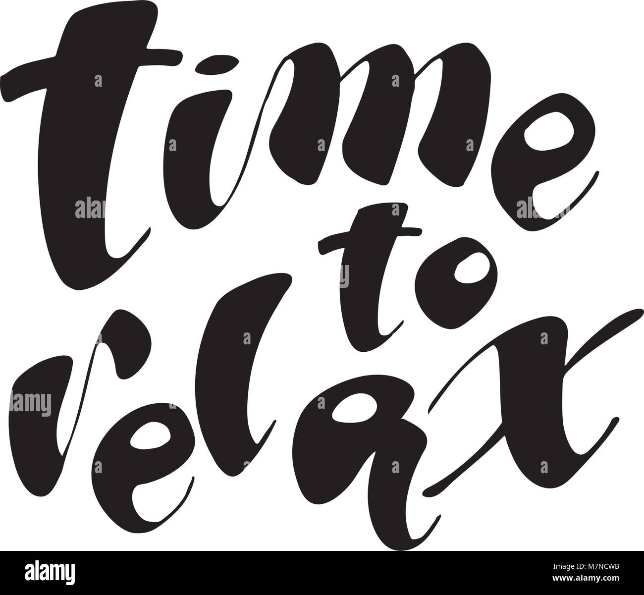 Handwritten brush style modern cursive font hi-res stock photography ...