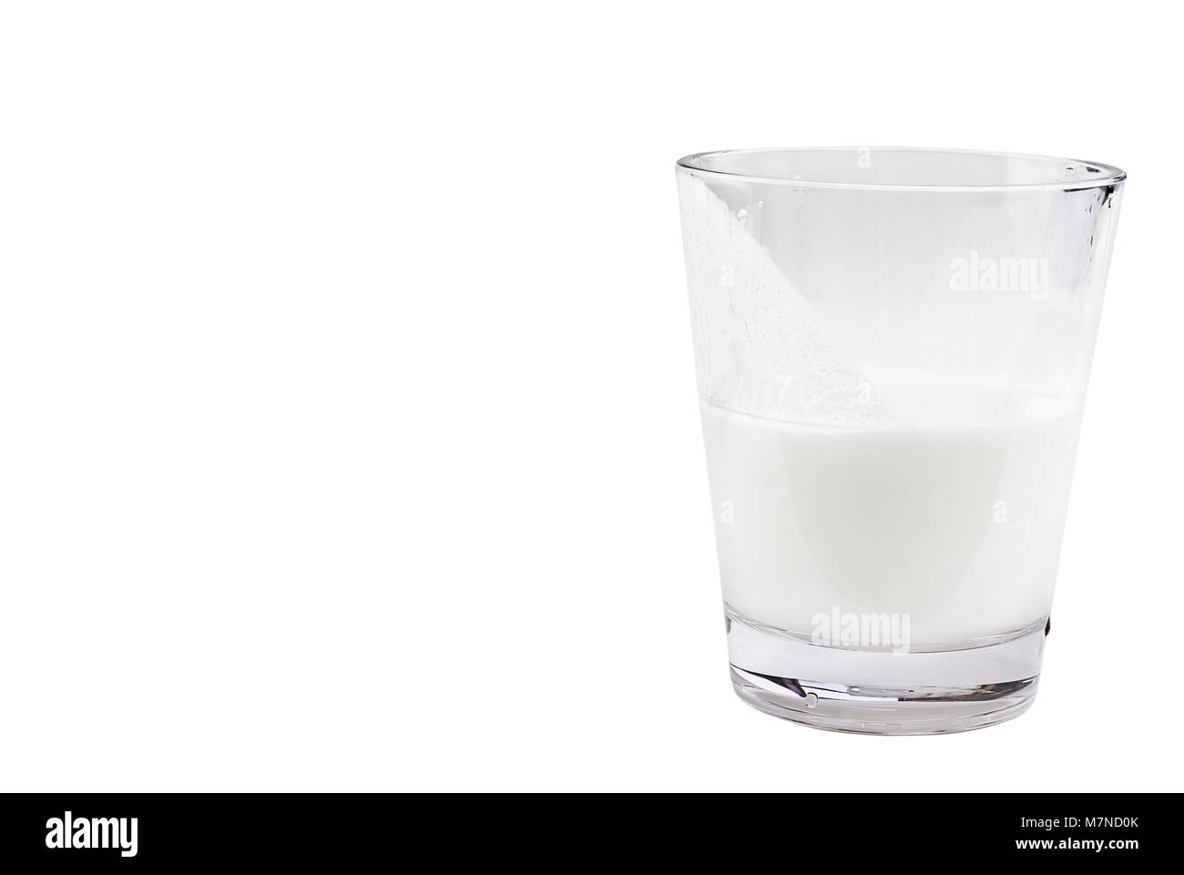 Isolated Kefir milk over white background with clipping path included. Kefir is one of the top health foods available providing powerful probiotics. Stock Photo
