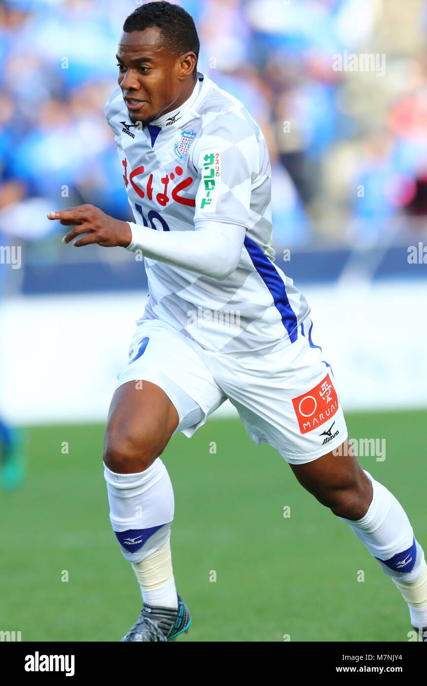 Machida Stadium, Tokyo, Japan. 11th Mar, 2018. Lins (Ventforet), MARCH 11, 2018 - Football/Soccer : 2018 J2 League match between FC Machida Zelvia 0-0 Ventforet Kofu at Machida Stadium, Tokyo, Japan. Credit: Naoki Nishimura/AFLO SPORT/Alamy Live News Stock Photo