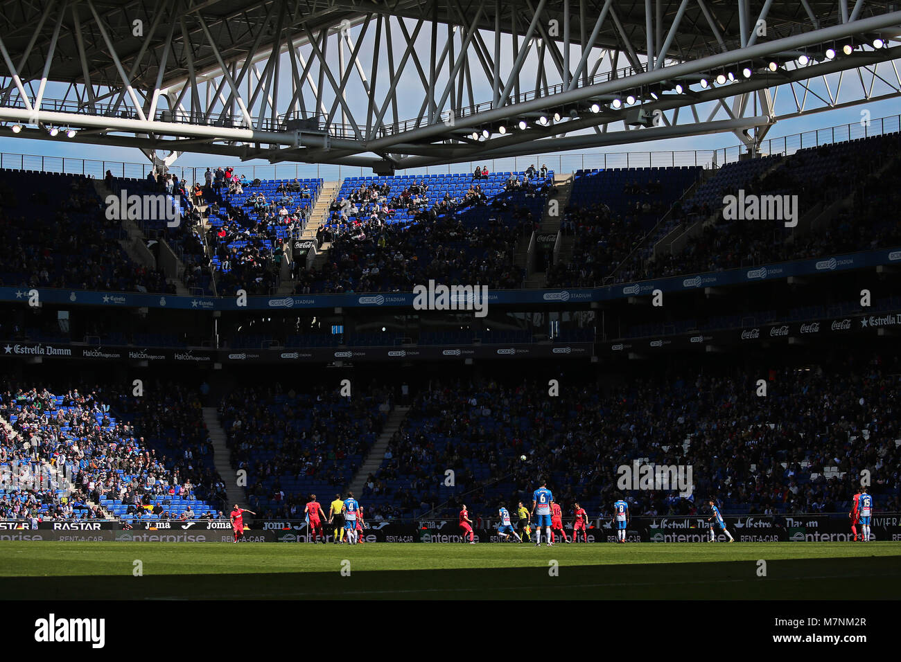RCD Espanyol attack during the match between RCD Espanyol and Real Sociedad, on 11th March 2018, in Barcelona, Spain. Credit: Gtres Información más Comuniación on line, S.L./Alamy Live News Stock Photo