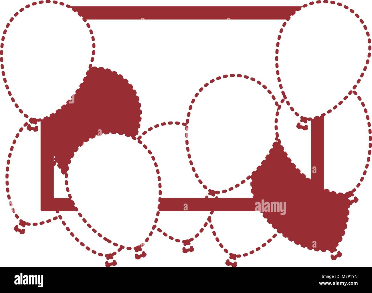 balloons air party decorative frame Stock Vector Image & Art - Alamy