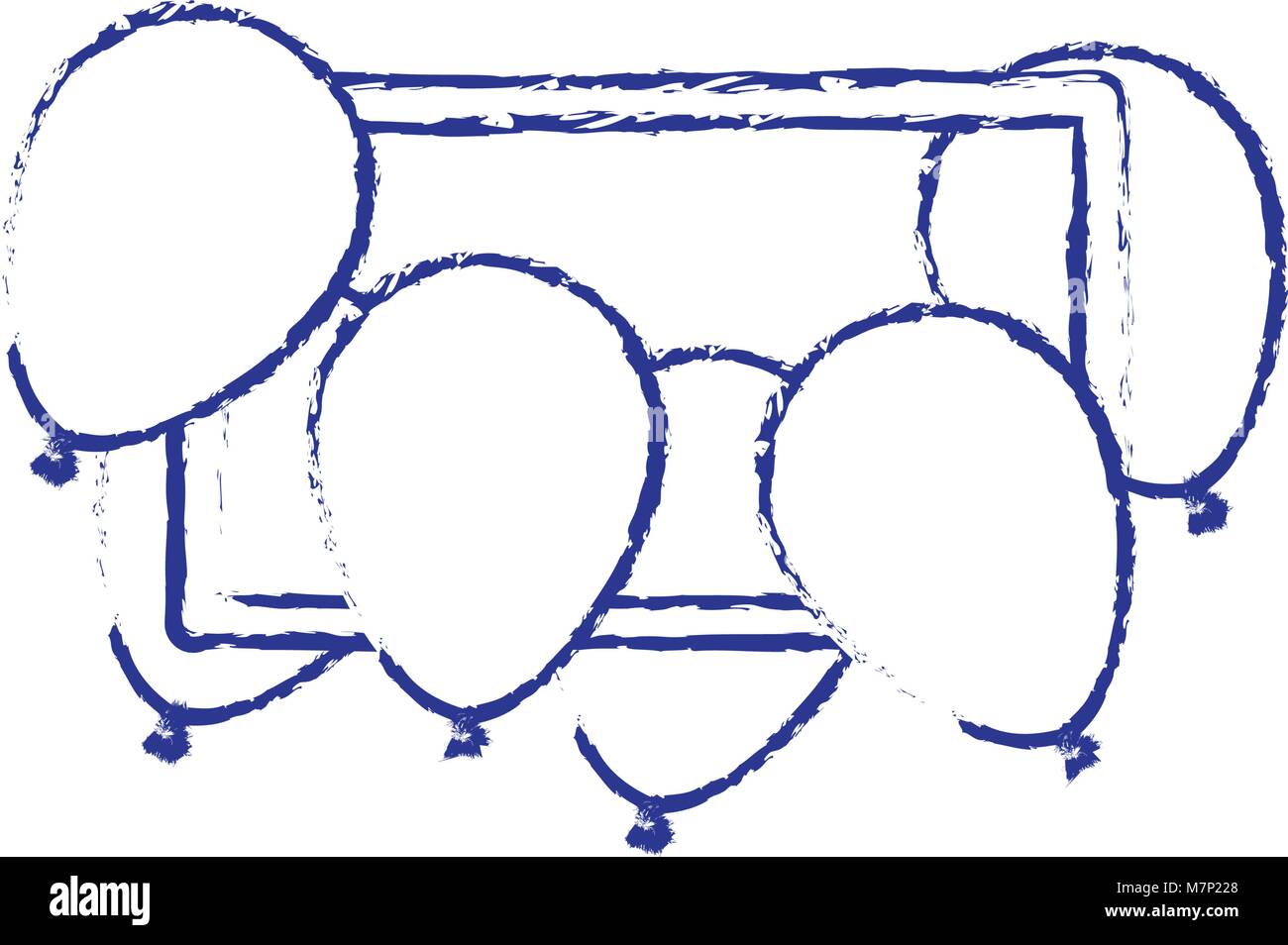 balloons air party decorative frame Stock Vector Image & Art - Alamy