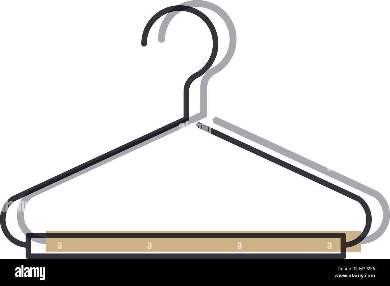 wire clothes hook icon Stock Vector