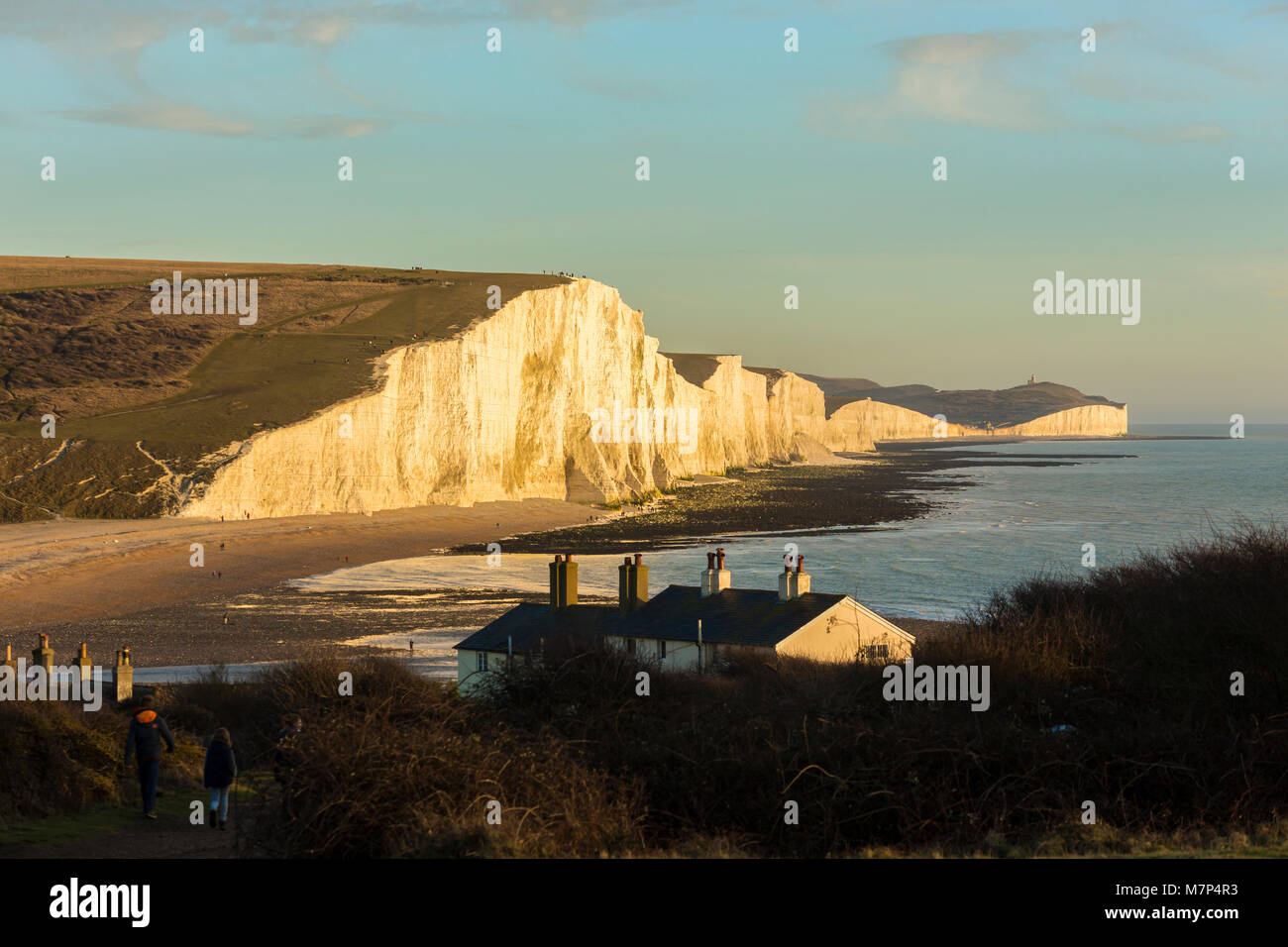 The Seven Sisters is a series of chalk cliffs by the English Channel. They form part of the