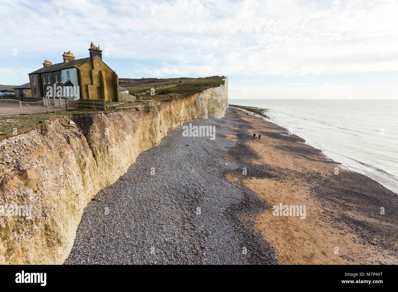 The Seven Sisters is a series of chalk cliffs by the English Channel