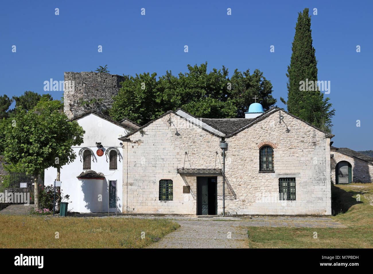 old stone house Ioannina fortress Greece Stock Photo