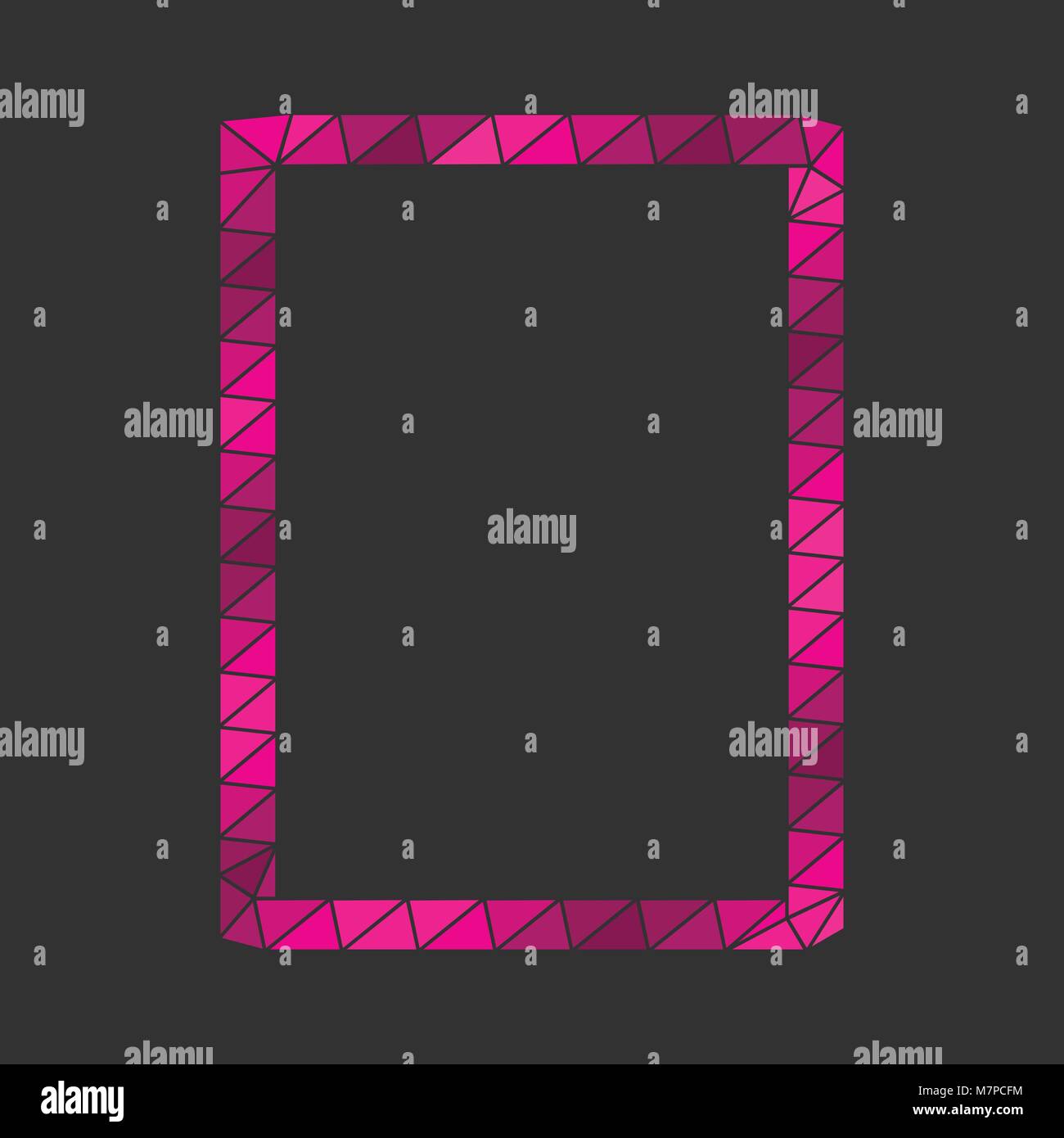 Low poly vector frame Stock Vector Image & Art - Alamy