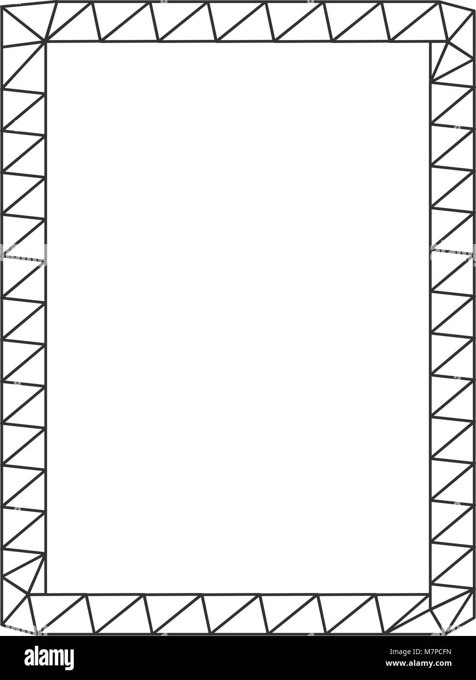 Outlined vector frame Stock Vector