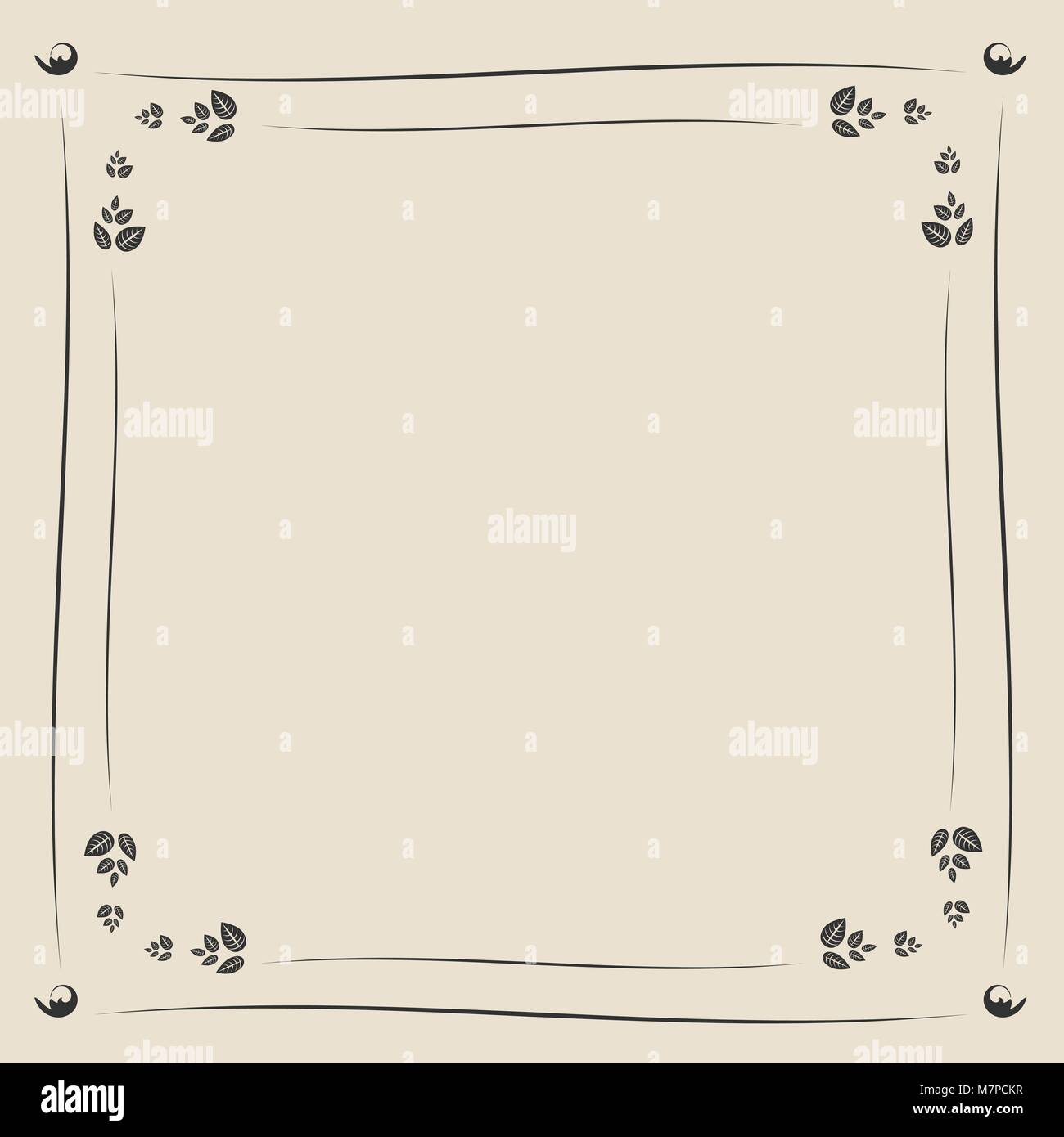 Vintage vector frame Stock Vector Image & Art - Alamy