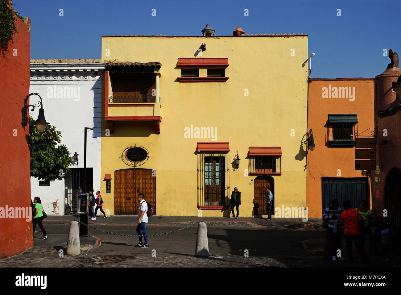 Street in Cuernavaca, Mexico. Stock Photo