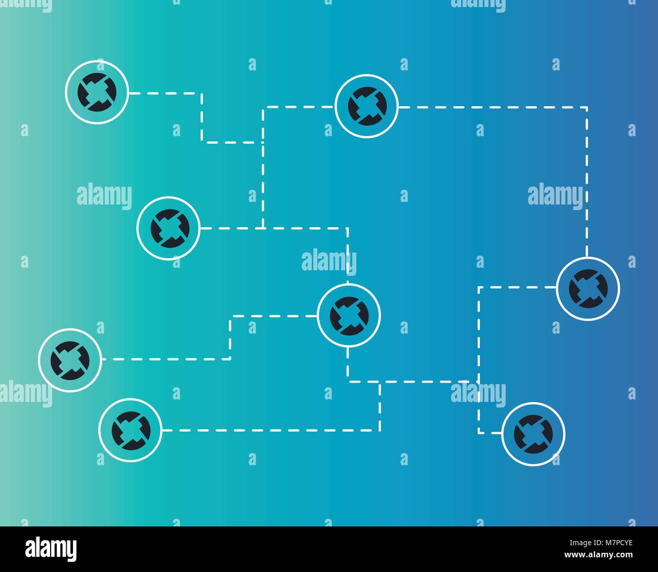 Blockchain connect Stock Vector Images - Alamy