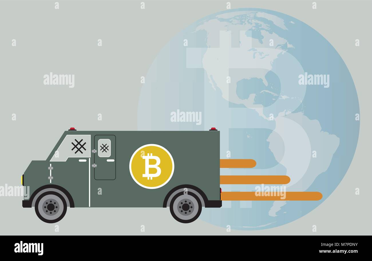 Bank delivery van Stock Vector Images - Alamy