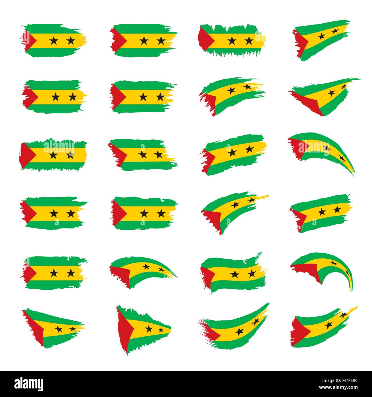 Sao Tome and Principe flag, vector illustration Stock Vector Image