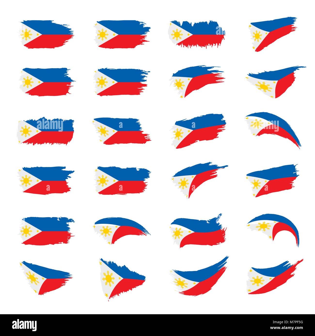 Philippines Flag Vector Illustration Stock Vector Image Art Alamy