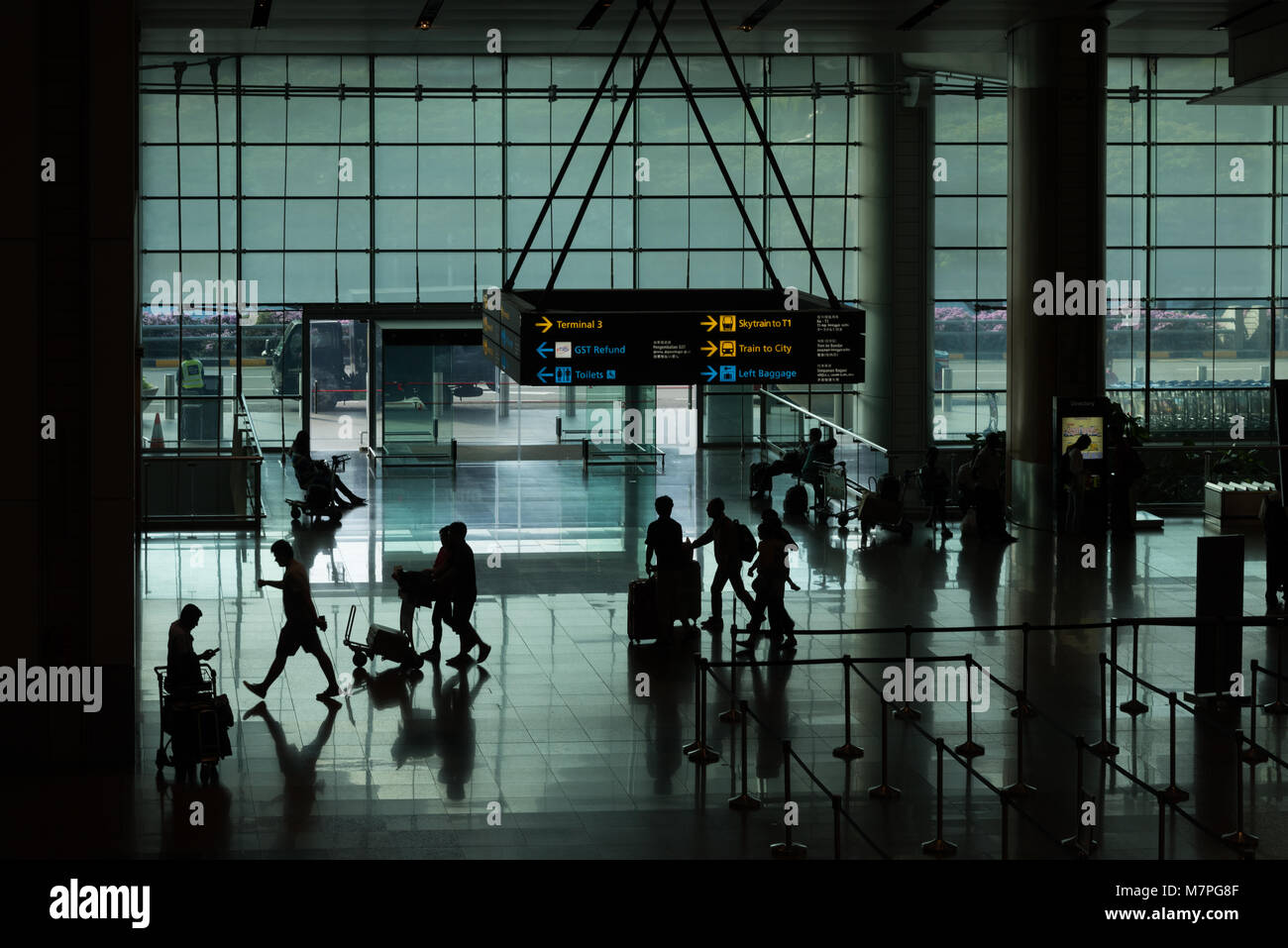 Changi Airport Terminal 2 Stock Photo