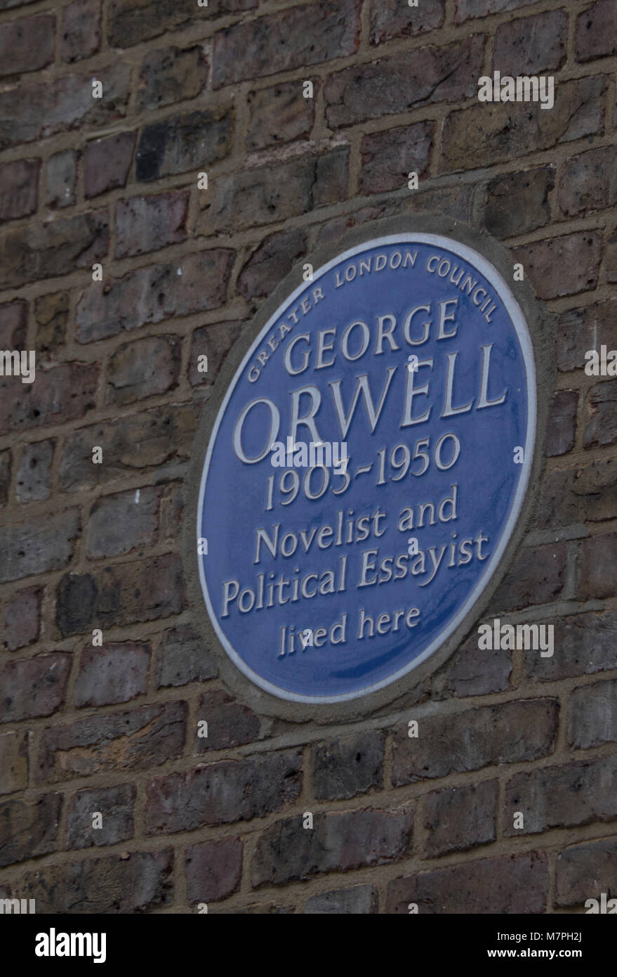 Plaque at 50 Lawford Road in Kentish Town, London NW5, where