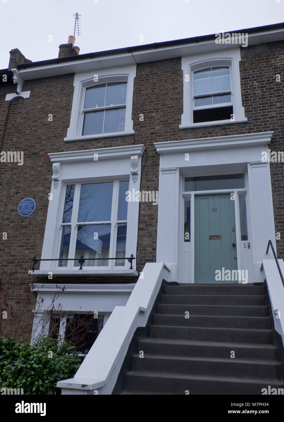Plaque at 50 Lawford Road in Kentish Town, London NW5, where