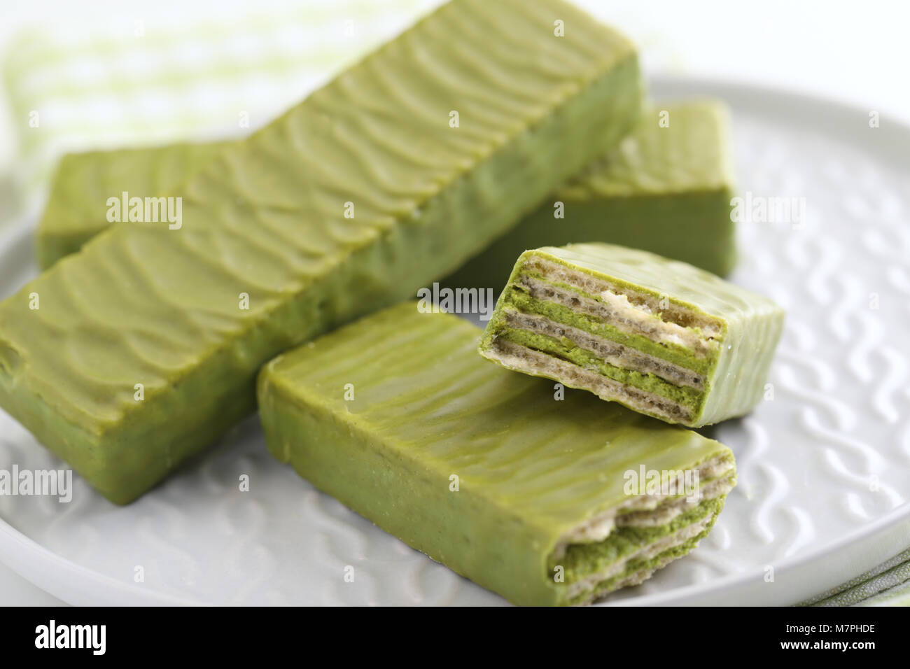 Matcha tea wafers hires stock photography and images Alamy