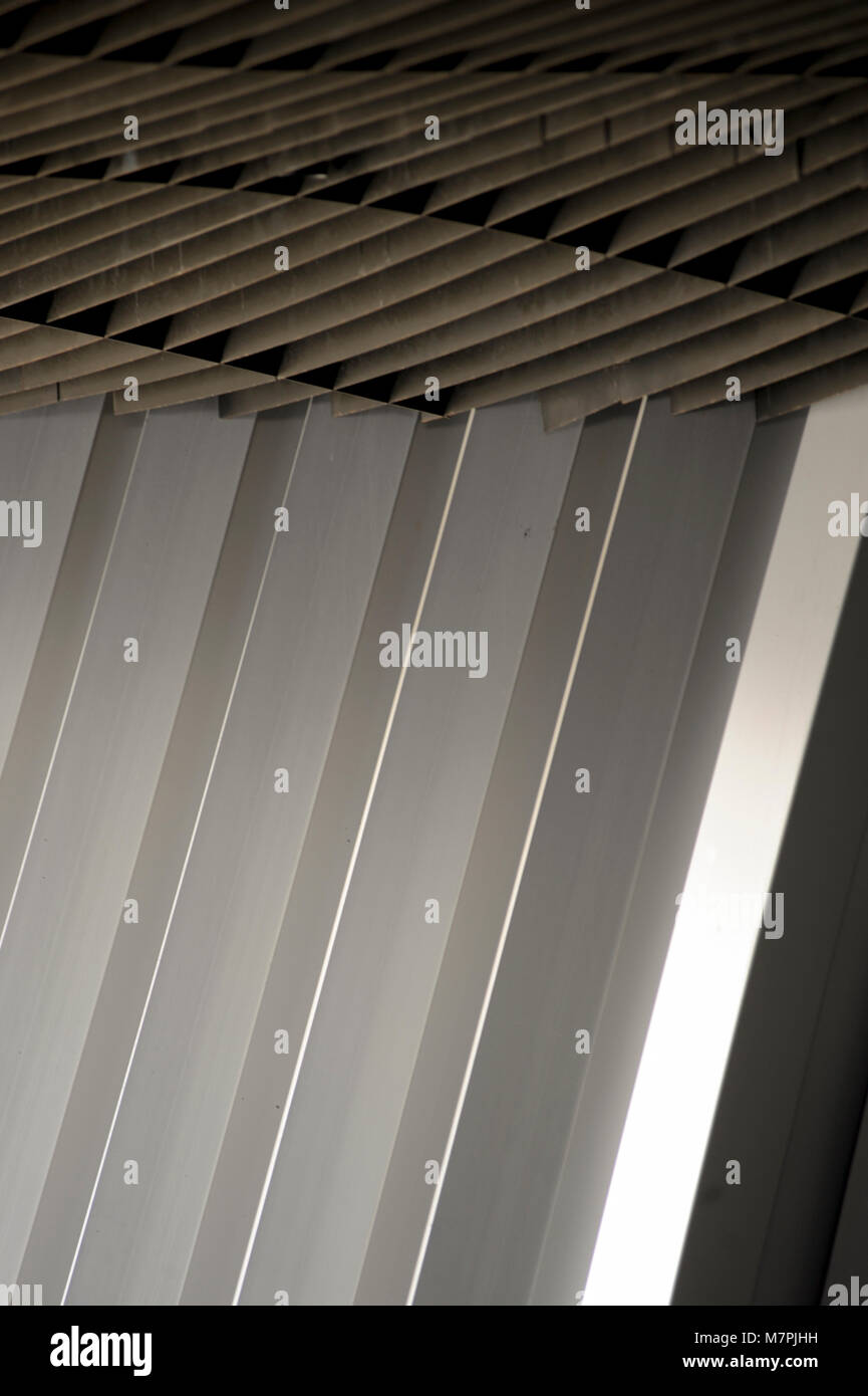 PARIS FRANCE - PHILHARMONIE CITE DE LA MUSIQUE - PARC DE LA VILLETTE - JEAN NOUVEL - BUILDING AND DETAILS - PARIS MUSIC - CONCERT HALL © F.BEAUMONT Stock Photo