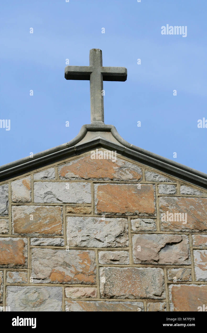 a-cross-on-top-of-a-church-building-stock-photo-alamy
