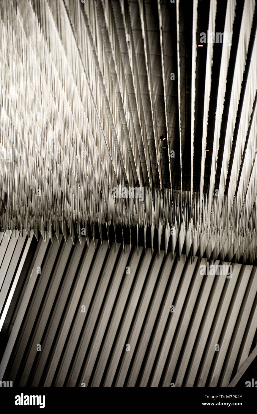 PARIS FRANCE - PHILHARMONIE CITE DE LA MUSIQUE - PARC DE LA VILLETTE - JEAN NOUVEL - BUILDING AND DETAILS - PARIS MUSIC - CONCERT HALL © F.BEAUMONT Stock Photo