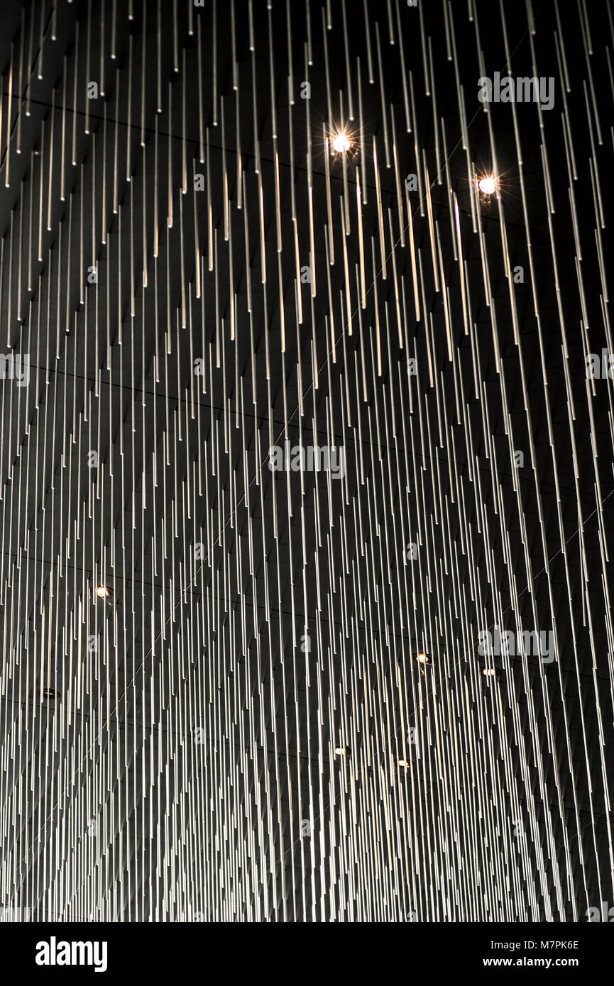 PARIS FRANCE - PHILHARMONIE CITE DE LA MUSIQUE - PARC DE LA VILLETTE - JEAN NOUVEL - BUILDING AND DETAILS - PARIS MUSIC - CONCERT HALL © F.BEAUMONT Stock Photo