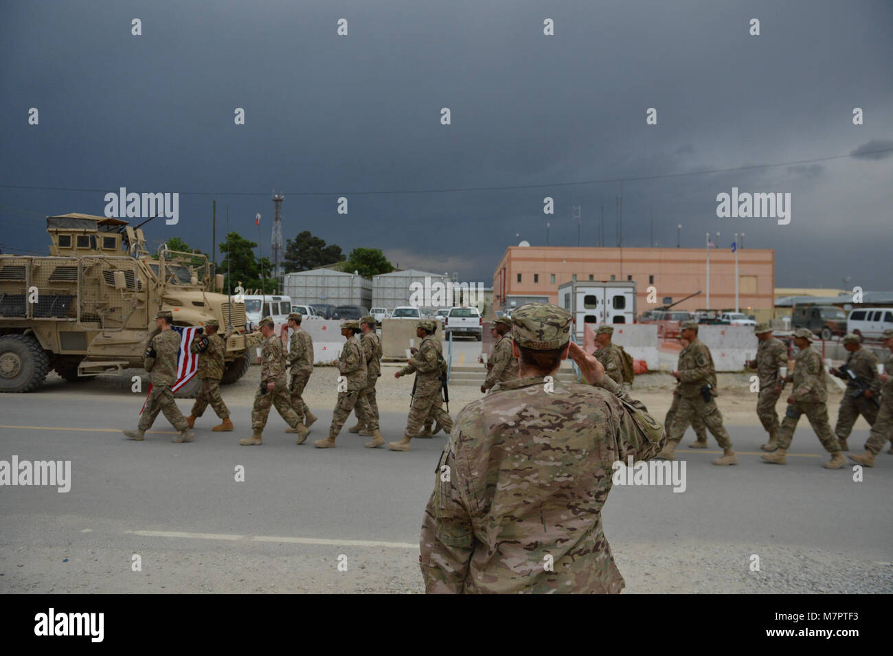 455th Air Expeditionary Wing Bagram Airfield, Afghanistan Stock Photo