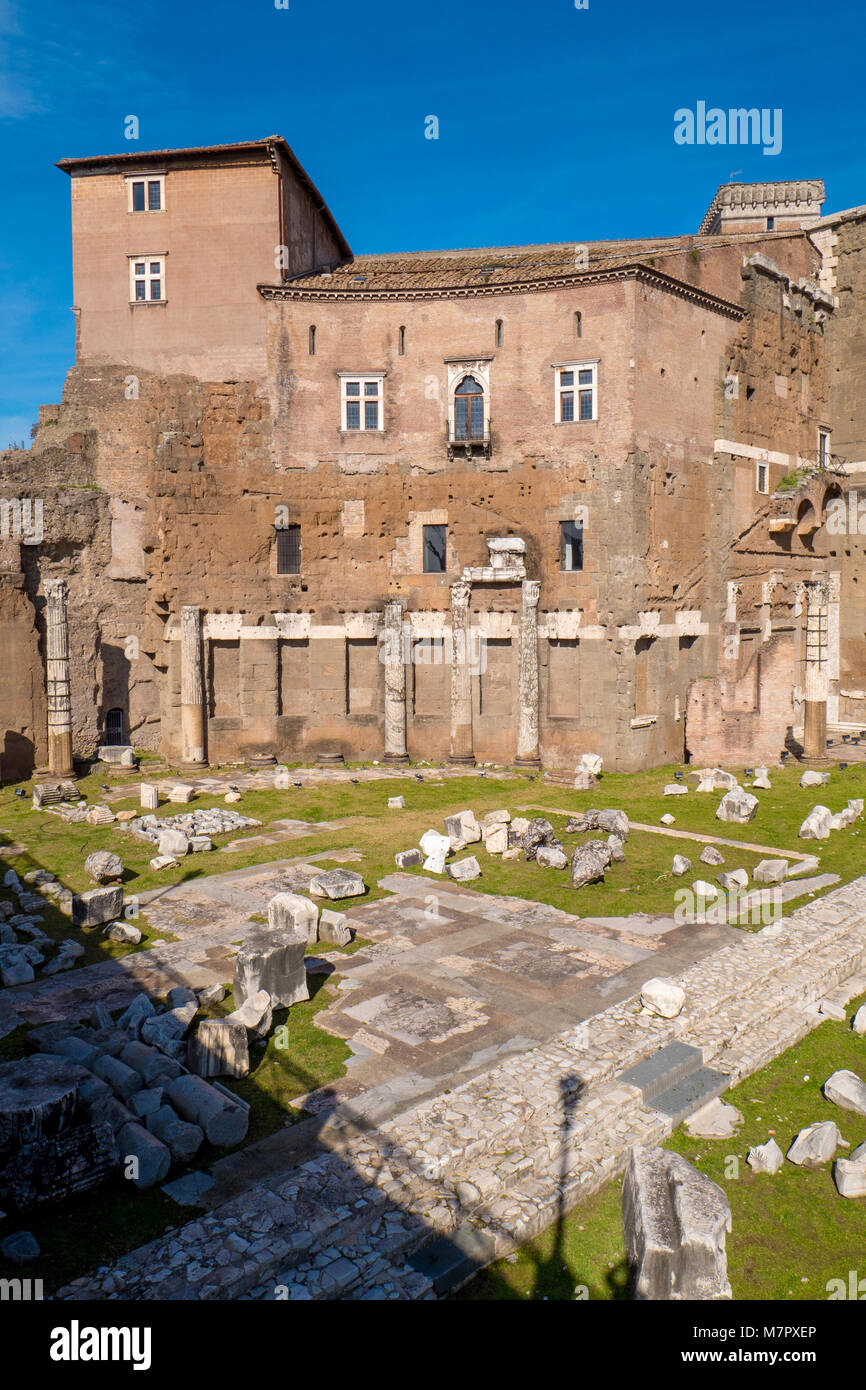 The Augustus Forum (Foro di Augusto) near the Roman Forum in Rome, Italy Stock Photo