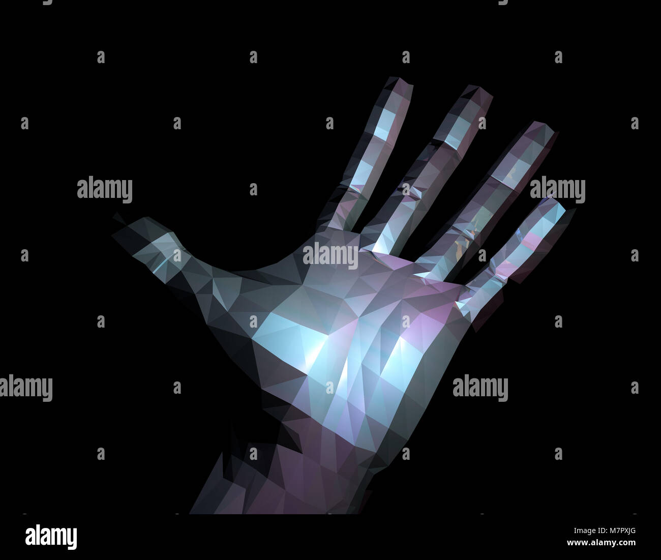 Human hands, human technology, control the future Stock Photo - Alamy
