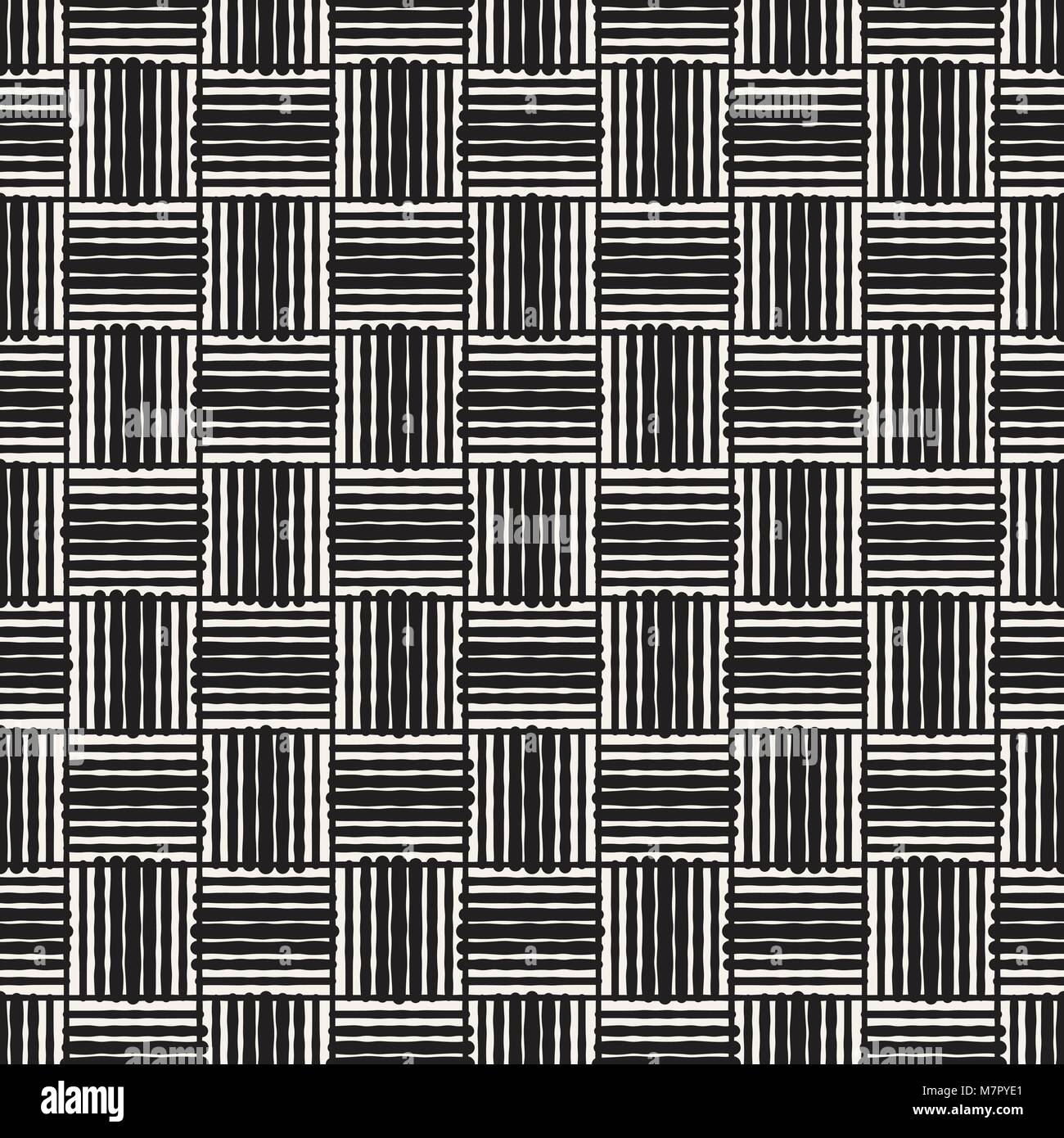 Seamless abstract hand drawn pattern. Vector freehand lines background ...