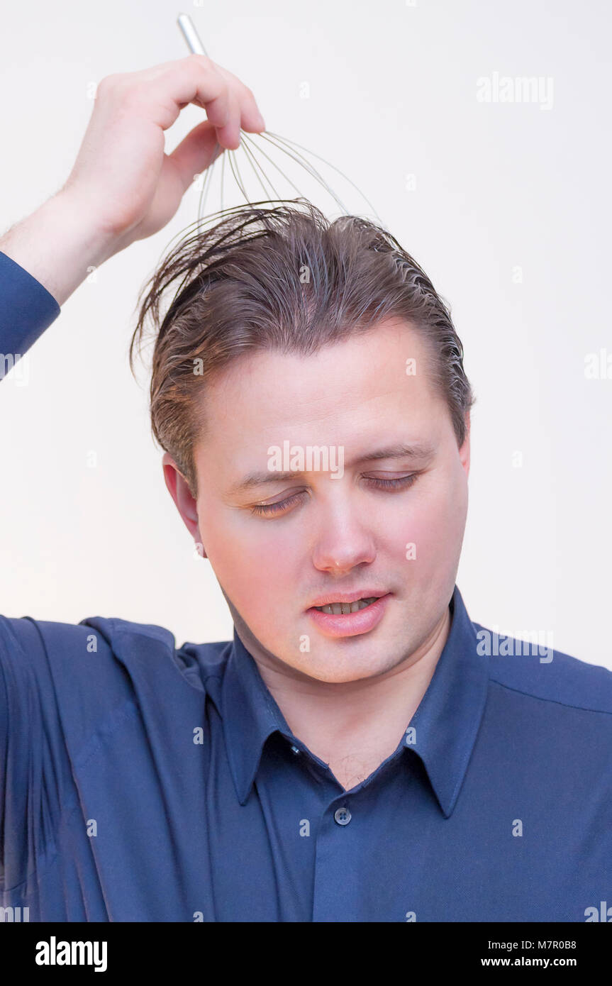 Portrait Of Young Elegant Caucasian Ethnicity Man That Is Enjoying Of Stock Photo Alamy