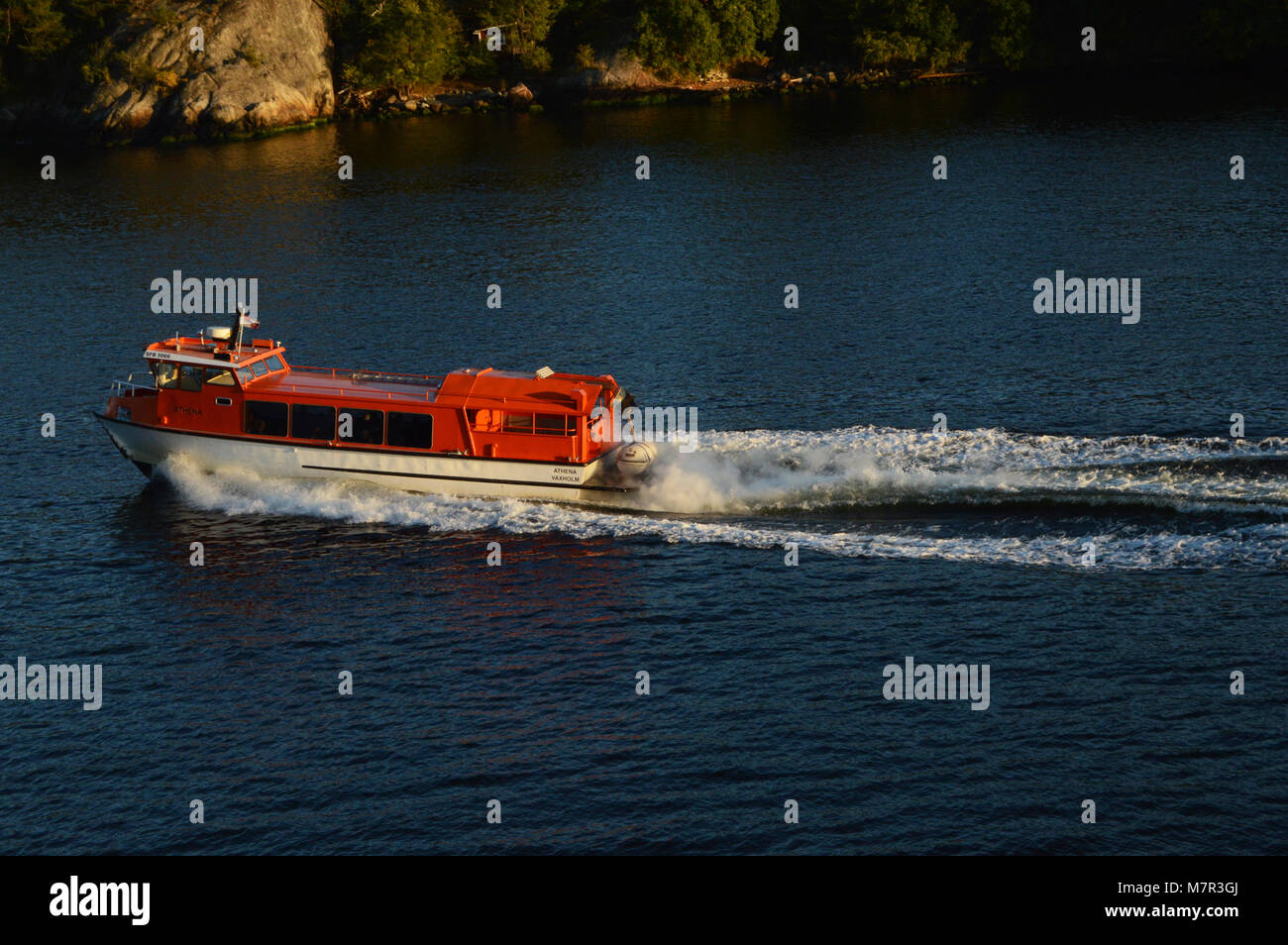White sail boat in blue sea Stock Photo - Alamy
