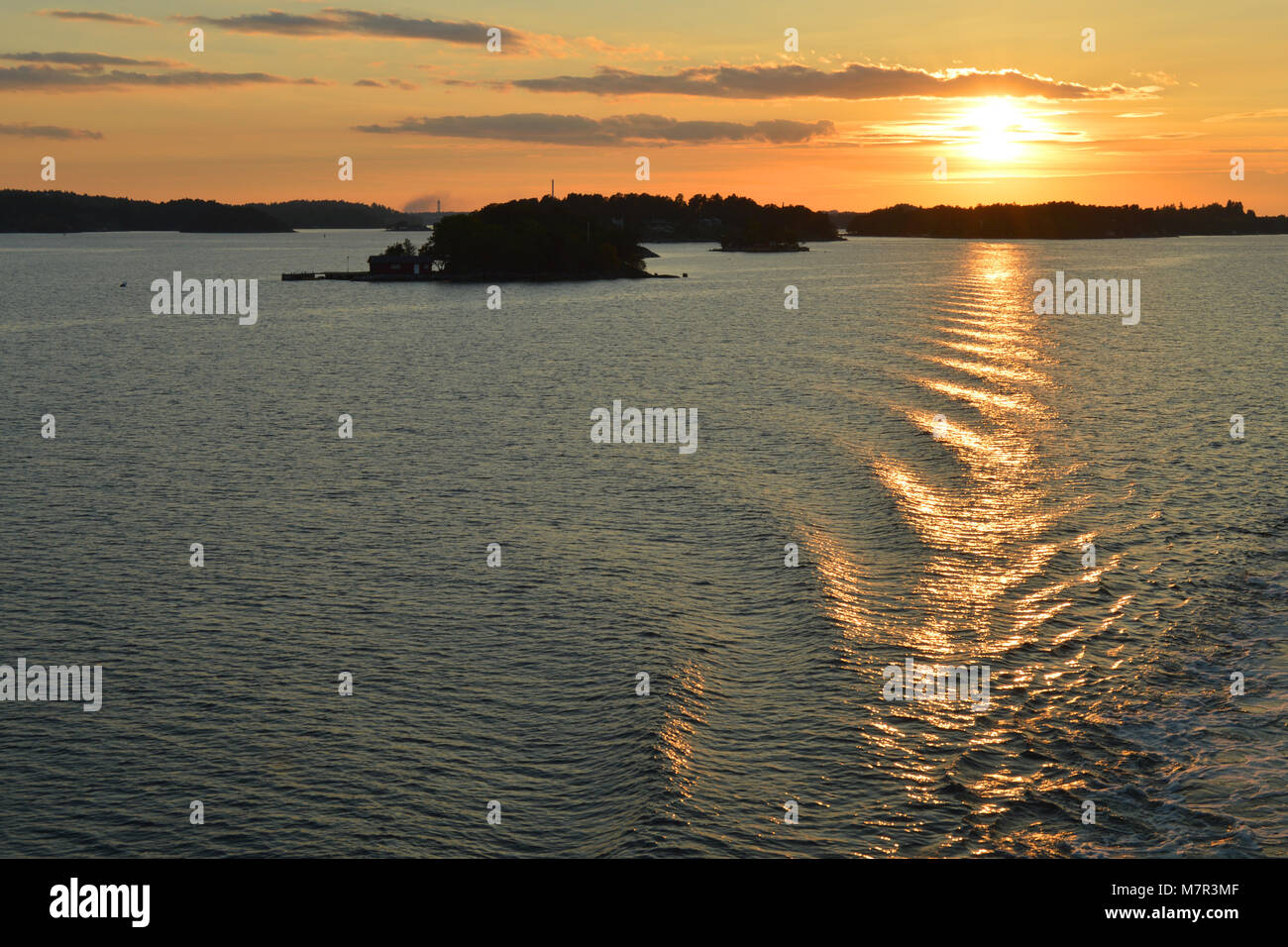 White sail boat in blue sea Stock Photo - Alamy