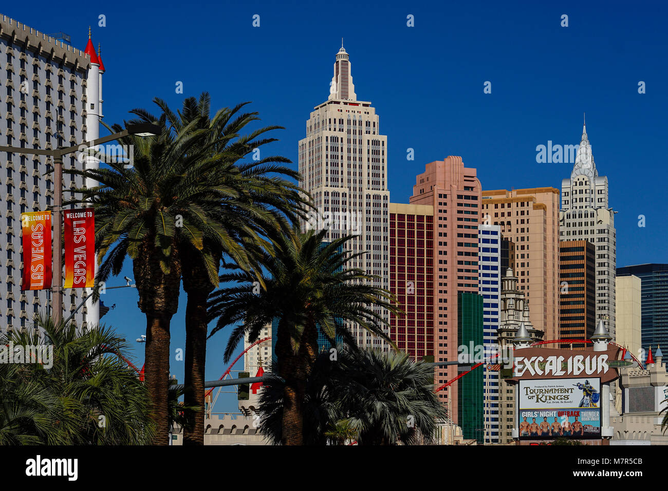 Słynnego Las Vegas Strip Przed Paryskim Kasynie. Zdjęcie