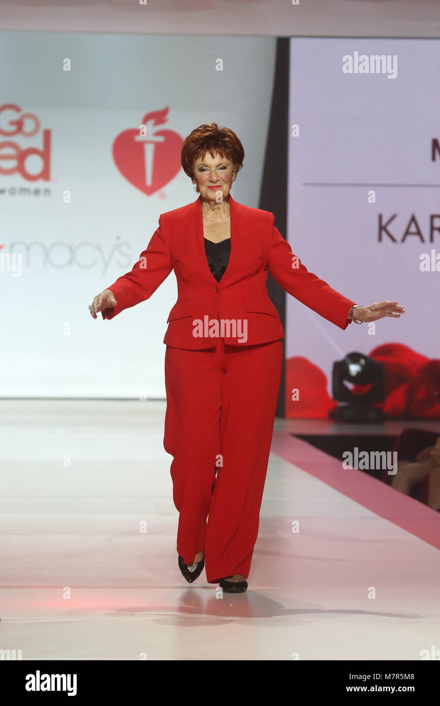 American Heart Association’s® Go Red For Women® Red Dress Collection® 2018 presented by Macy’s Held at the Hammerstein Ballroom  Featuring: Marion Ross Where: New York, New York, United States When: 08 Feb 2018 Credit: Derrick Salters/WENN.com Stock Photo