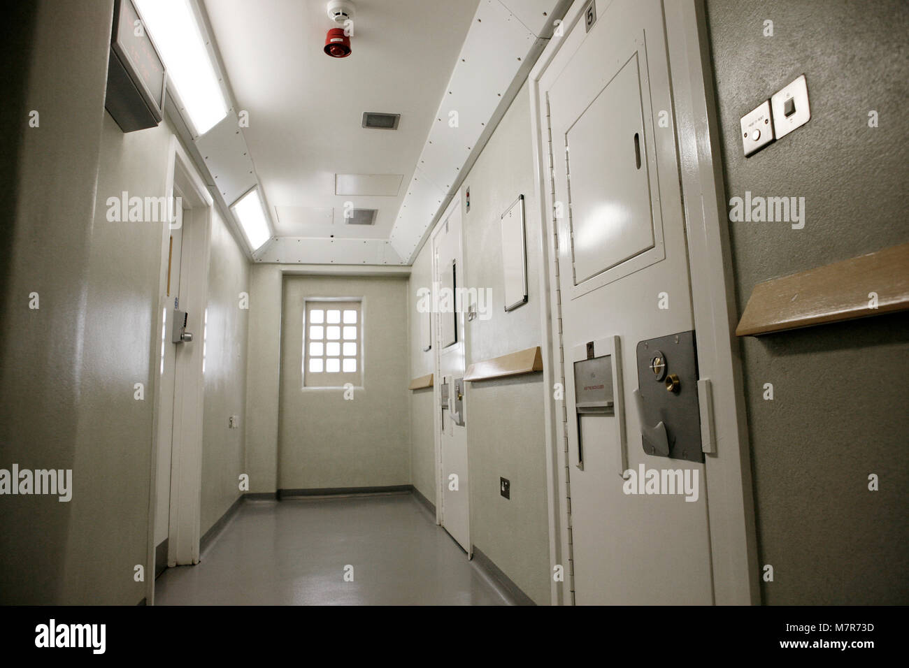 Custody Cells. HM UK Border Agency, Manchester Airport. Stock Photo