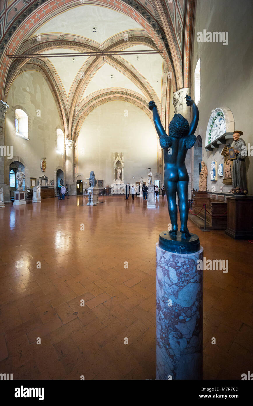 The Hall of Donatello in the Bargello Museum